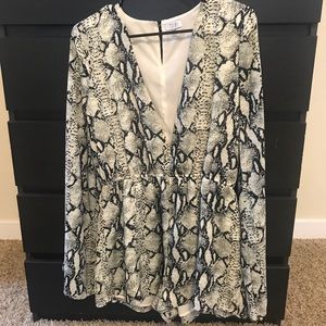Tobi Snakeskin Romper